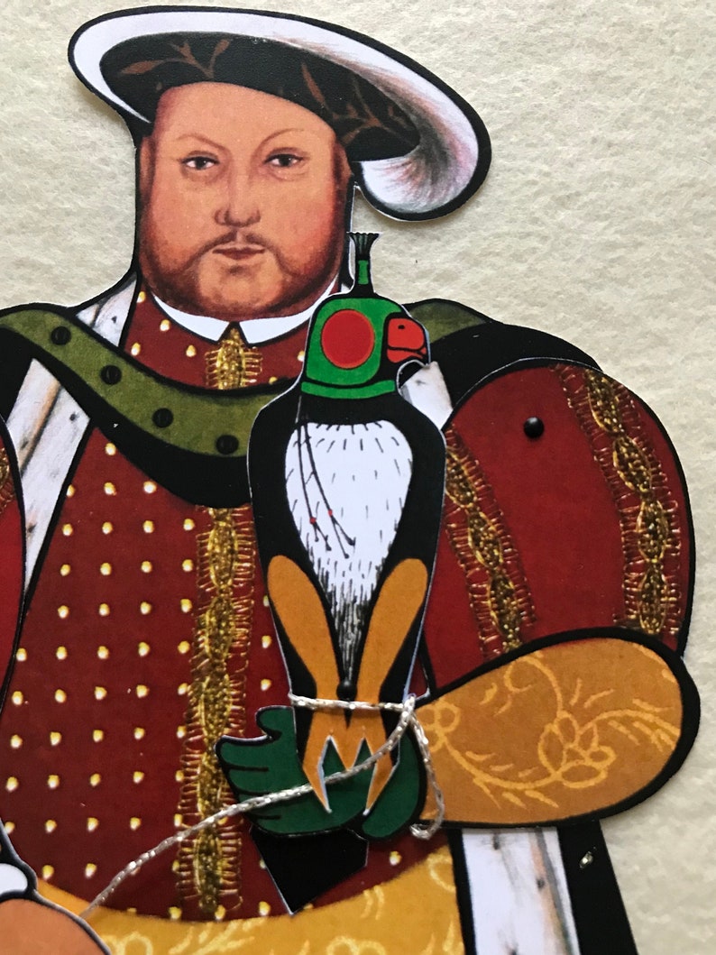 Henry the 8th articulated paper doll | Etsy