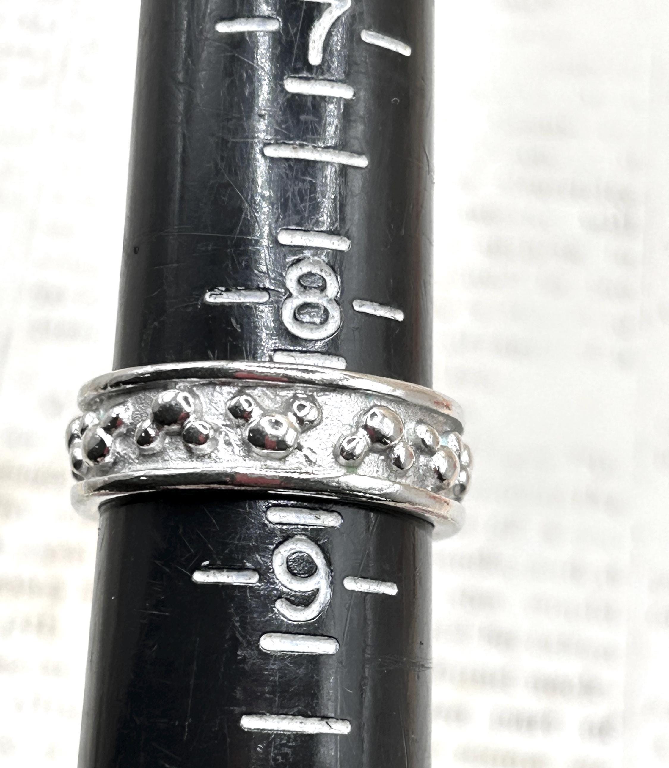 Vintage Disney Mickey Mouse Sterling Silver Marked 925 Band Ring 