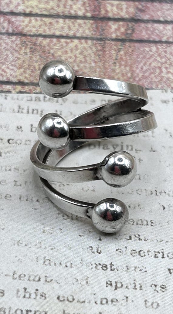 Vintage Modernist Mod Bold Wrap Bypass Adjustable… - image 1