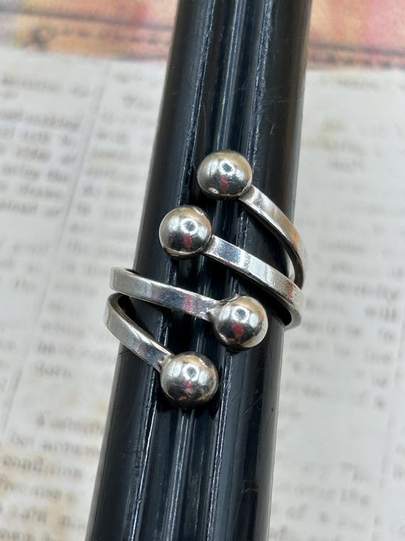 Vintage Modernist Mod Bold Wrap Bypass Adjustable… - image 5