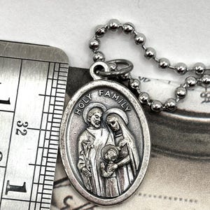 Holy Family Jesus Mary Joseph Holy Spirit Dove Catholic Religious Medal