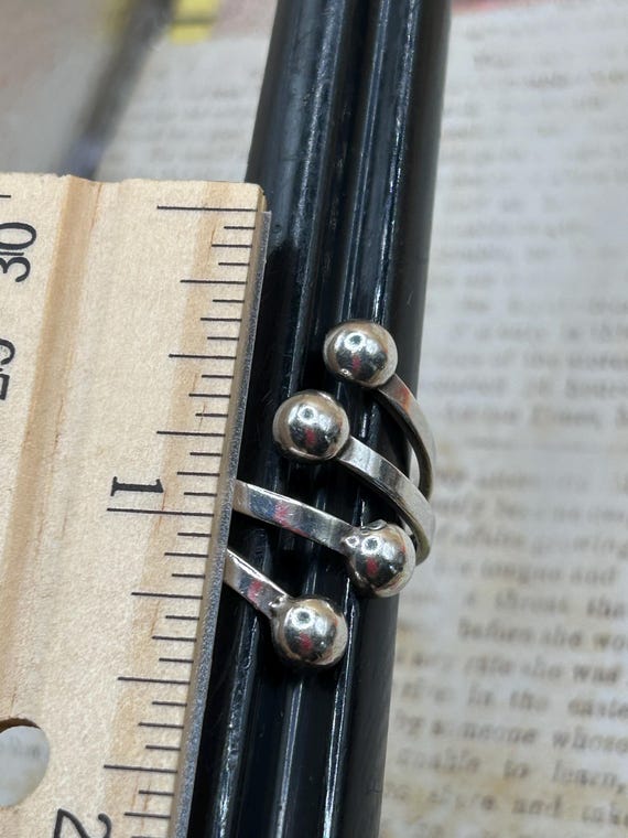 Vintage Modernist Mod Bold Wrap Bypass Adjustable… - image 2