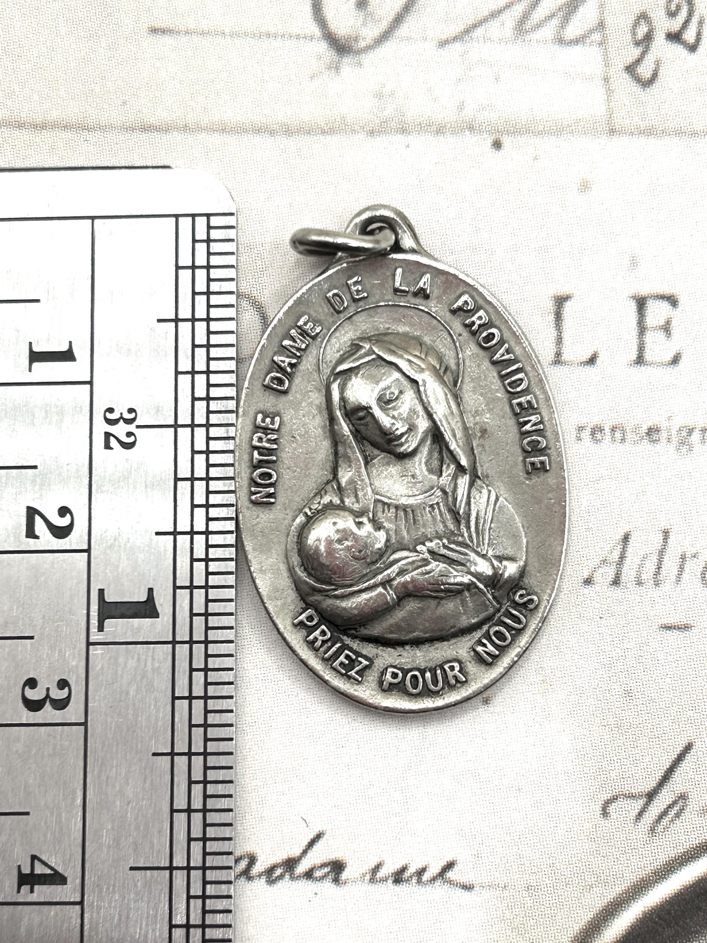 Vintage Silver Plated Our Lady of Providence Medal Pendant - Etsy