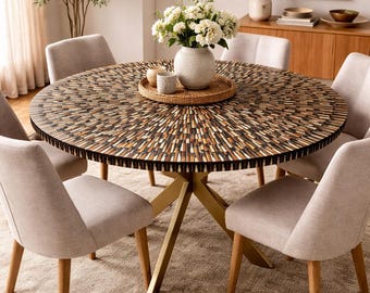 Handmade Bone Inlay Coffee Table Top | Dining & End Table | Home Decor Furniture