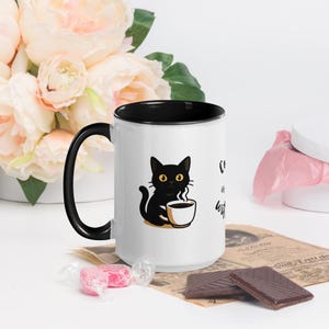 Cute ceramic cat mug