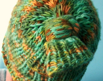 Knitting PATTRN- 2n1 Hat OR Cowl Accessory Pattern - ( PDF - digital delivery only)