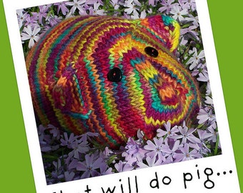 This Little Piggy... A Stuffed Toy Knitting Pattern - Guinea Pig - PDF -Digital Delivery