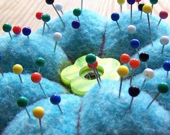 Felted Knitting PATTERN -  A Felted Pin Cushion PATTERN     -     PDF, digital delivery only