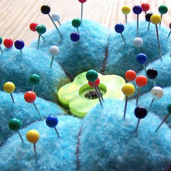 Felted Knitting PATTERN -  A Felted Pin Cushion PATTERN     -     PDF, digital delivery only