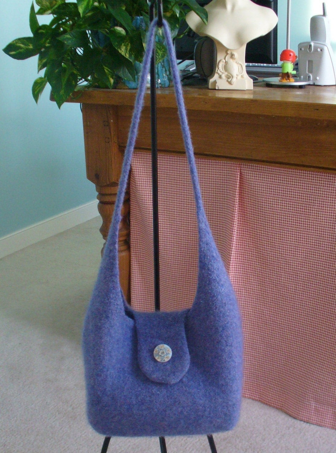 Knitting Pattern Felted Hobo Purse Handbag PDF Digital Etsy