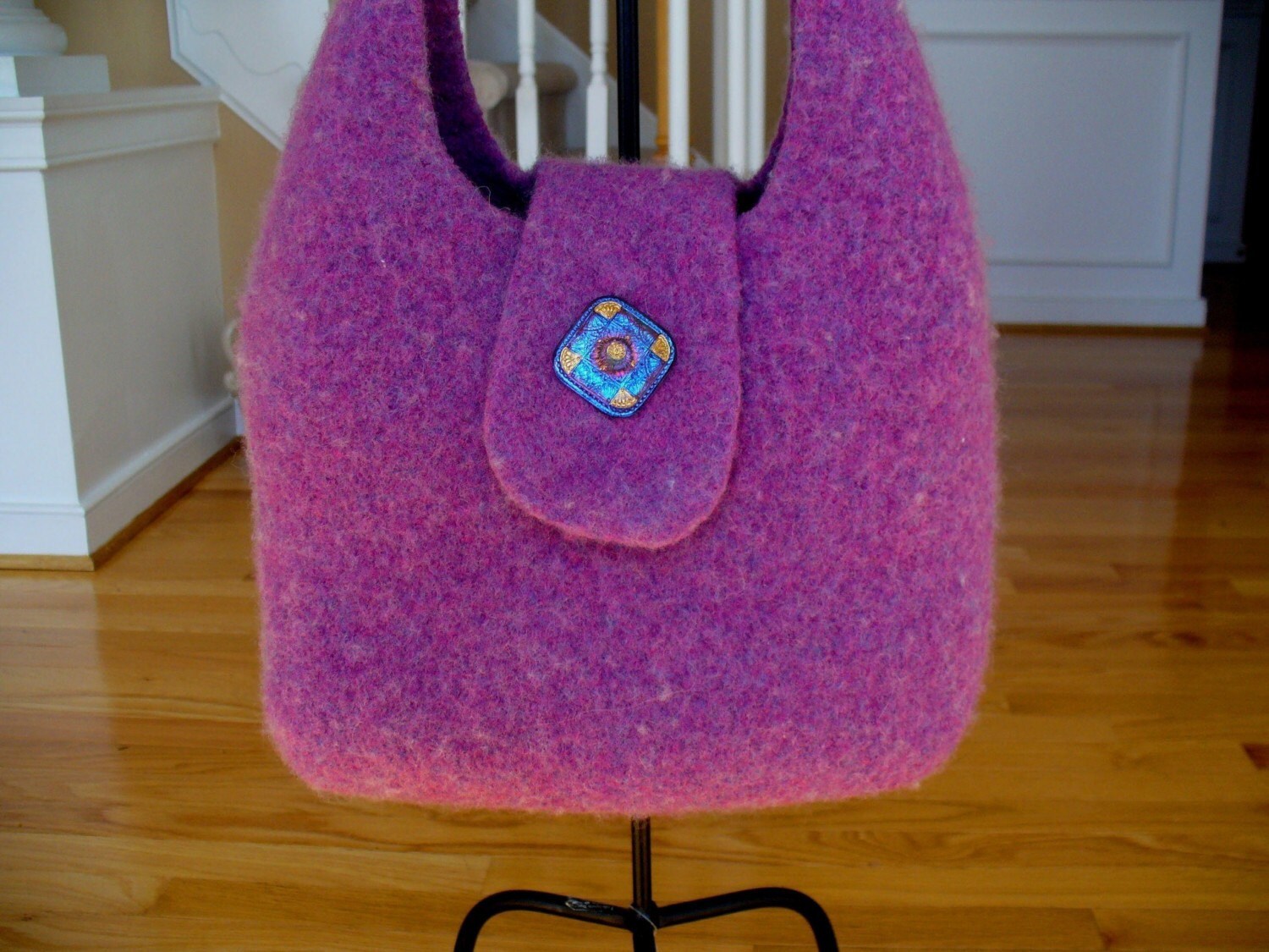 Knitting Pattern Felted Hobo Purse Handbag PDF Digital Etsy