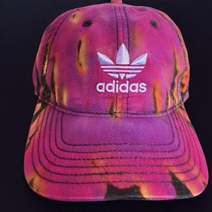 Vikings Drip- Custom 1 of 1 Reverse Dyed Unstructured Adjustable Dad Hat - Purple, Yellow, Light Purple, Black