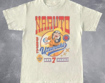 Naruto - Anime vintage stijl speciaal T-shirt uniseks, shirt anime manga, shirt anime, shirt anime liefhebbers, T-shirt anime, grafische anime T-shirt, manga shirt