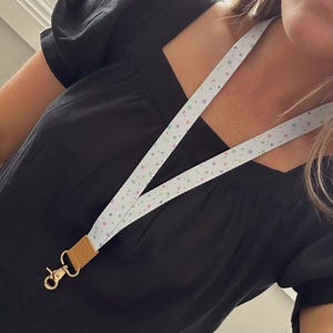 Pastelkleurige stippensleutelhanger voor docenten