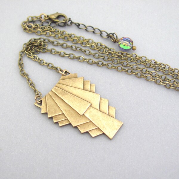 Art Deco Necklace Etsy