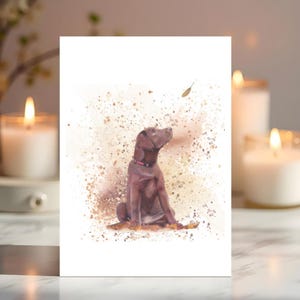 Cartes de voeux pour chiot labrador, lot de 10 cartes, cadeau pour amoureux du Labrador, carte d'art Labrador, cadeau pour amoureux des chiens, carte de remerciement, carte pour chien