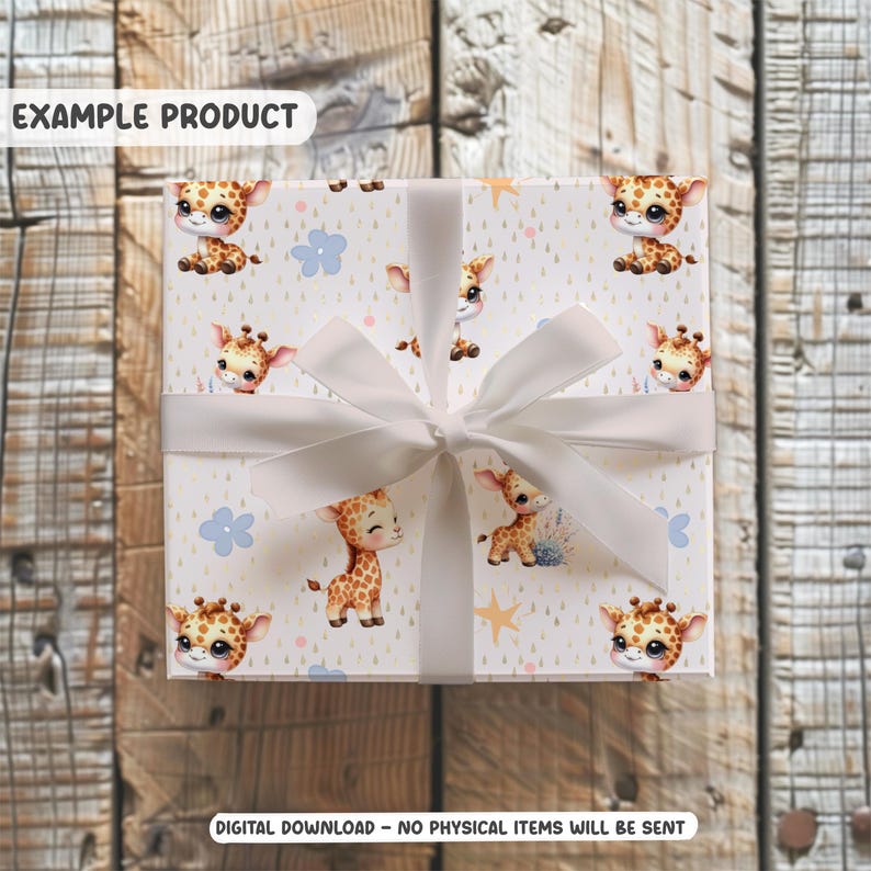 Watercolor Giraffe Seamless Pattern, Safari Nursery Wallpaper (digital ...