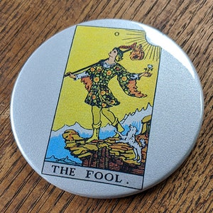 Silver Moon Magnet or Hand Mirror - 2.25&quot; or 3.5&quot;