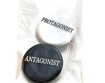 Protagonist & Antagonist- Pinback Button set