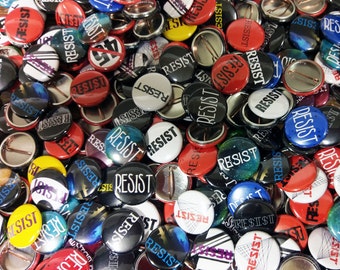 Resistance Grab Bag 1" buttons - quantity of 25, 50, or 100