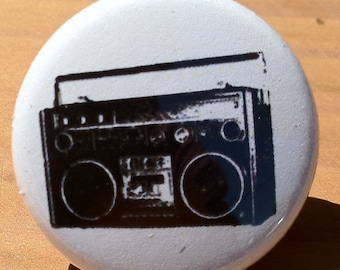 BOOM BOX - Button, Magnet, or Bottle Opener