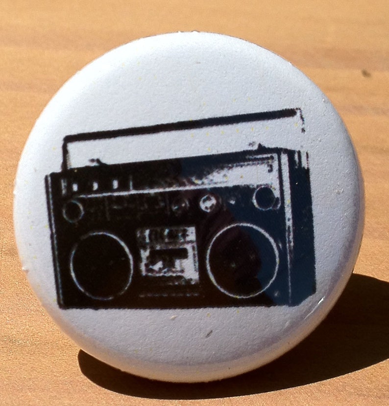 BOOM BOX Button, Magnet, or Bottle Opener image 1