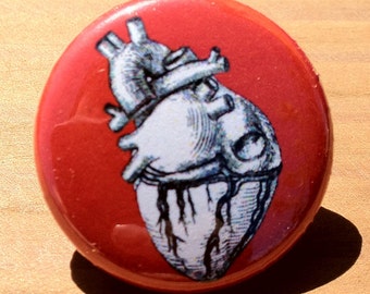 Anatomical heart...for your sleeve design - Button, Magnet, or Bottle Opener