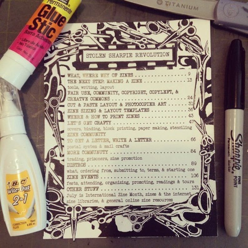 Stolen Sharpie Revolution: a DIY Resource for Zines and Zine Culture paper back or hardcover image 3