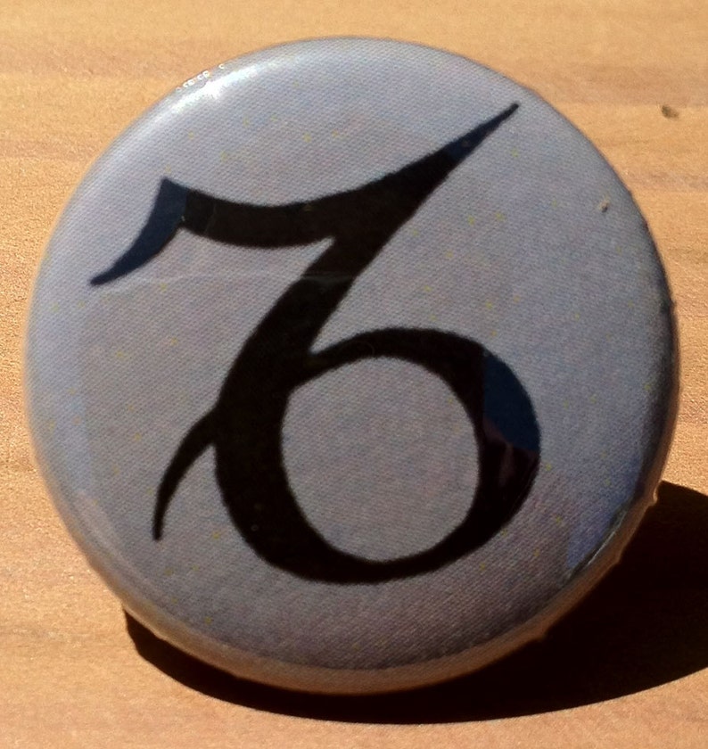 Capricorn Zodiac Astrology Sign Button or Bottle Etsy