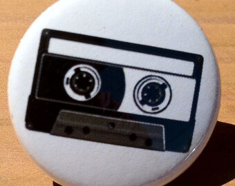 Cassette tape - Button, Magnet, Bottle Opener (3 sizes, 5 colors)