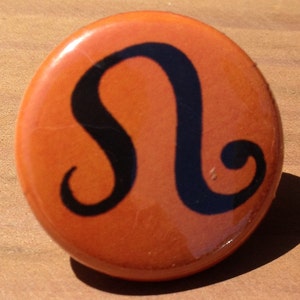 Leo Zodiac button, magnet, or bottle opener image 1