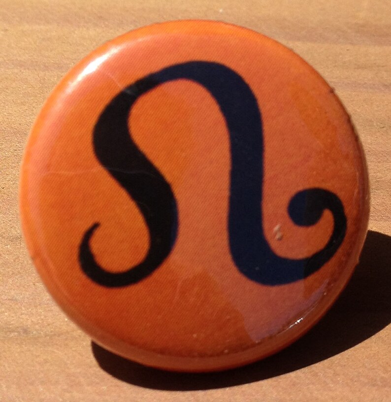 Leo Zodiac button, magnet, or bottle opener image 1