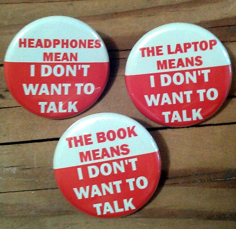 Leave Me Alone in Public I DON'T Want To Talk 3er Set - Knöpfe oder Magnete