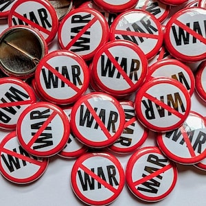 Knappar i 2,5 cm-format för krigsväska – antal om 25, 50 eller 100