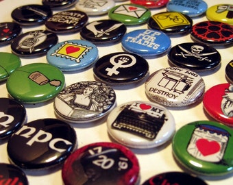 CHOOSE 10 from our catalog - Buttons, Magnets, or Bottle Openers