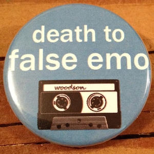 Death To False Emo - Button, Magnet, or Bottle Opener