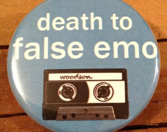 Death To False Emo - Button, Magnet, or Bottle Opener