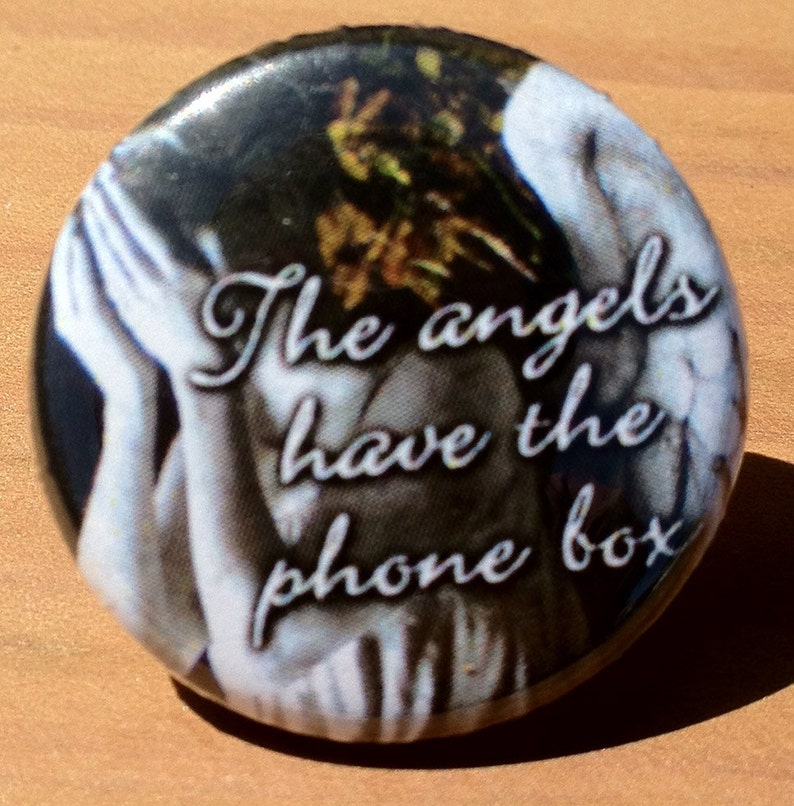 The Angels have the phone box Button, Magnet, or Bottle openers 3 different sizes image 1