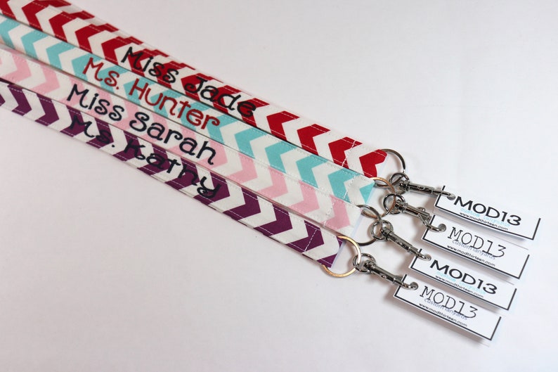 Personalized Lanyard Teacher Lanyard Lanyard Lanyard for Teacher Teacher Appreciation Gift ID Lanyard Monogram Lanyard Teacher Gift