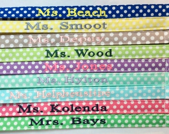 Personalized Lanyard, Chevron Lanyard, Polka Dot Lanyard, Teacher Lanyard, Nurse Lanyard, Teacher Gift, Corporate Lanyard