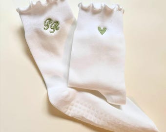 Bachelorette Pilates Gift Personalized Grip Socks Bridesmaid Thank You Yoga Bachelorette Favors