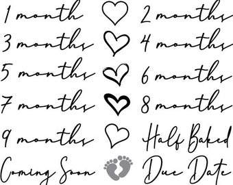 pregnancy MONTH tattoos, pregnancy announcement, belly tattoo, baby reveal ideas, baby reveal prop, tattoo pregnant, tattoo temporary