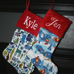 BOY CHRISTMAS STOCKING Snow Monkeys Holiday Stocking imagem 3