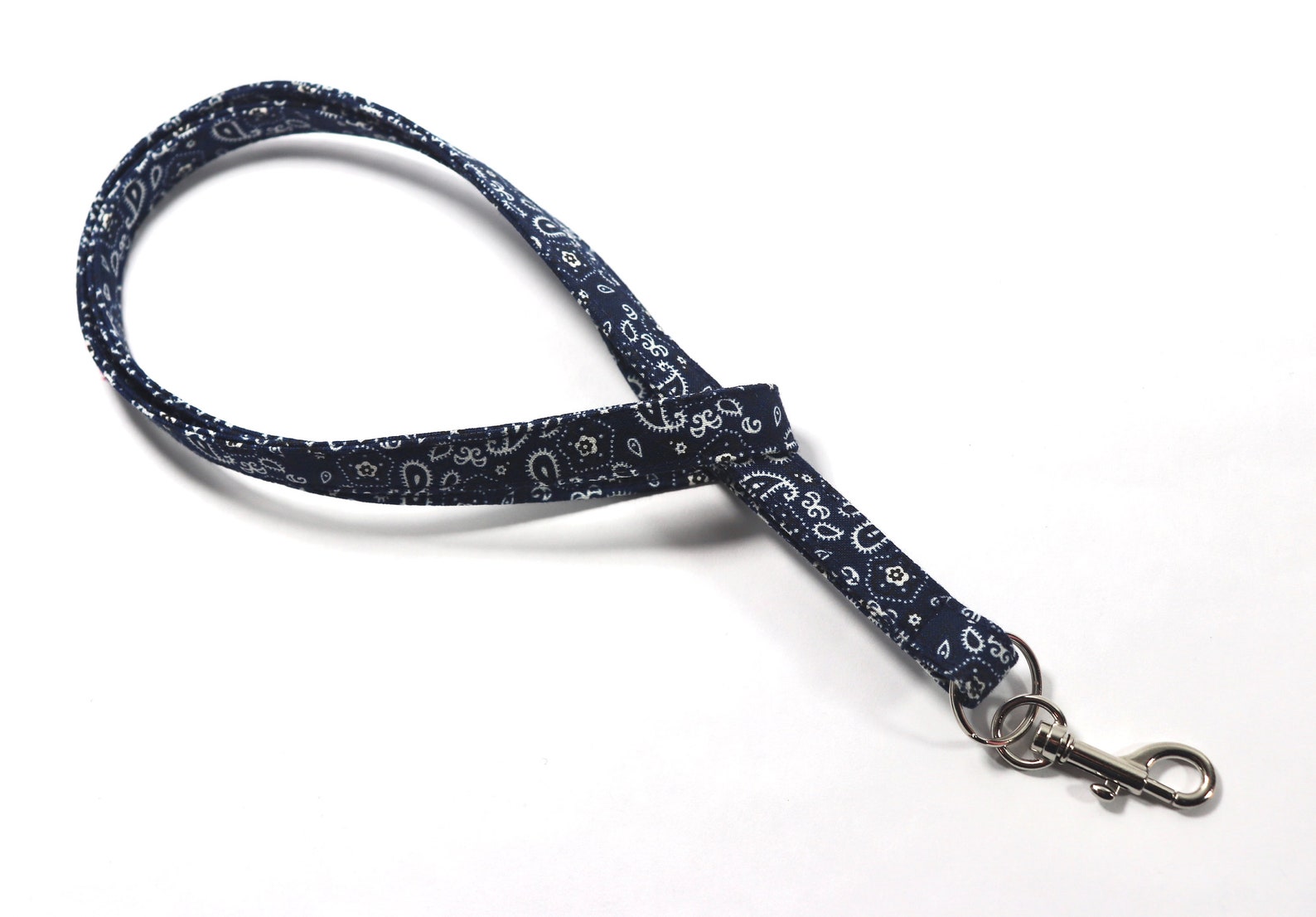 Bandana Western Lanyard in Blue Lanyard Cowboy Lanyard Etsy