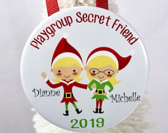 Best Friends Christmas Ornament, Christmas Ornament for Friends, Brother Christmas Ornament, Christmas Ornament Sisters, Personalized, Cute