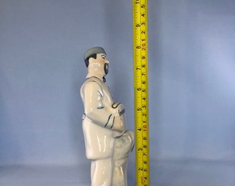 USSR Vintage Porcelain Figurine Dentist Produced By Korosten Porcelain Factory Doctor Collectible Original Statuette, Soviet Medical Worker