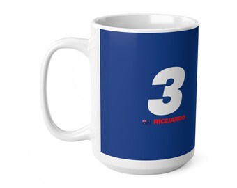 RB F1 ceramic coffee cup - featuring Daniel Ricciardo and Yuki Tsunoda