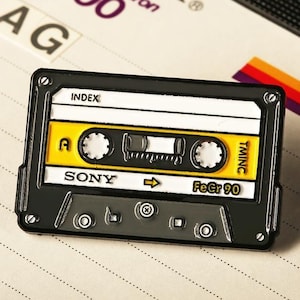 Sony Cassette Tape Enamel Pin –Badge 80s 90s Music