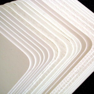 Witte blanco ATC-kaarten