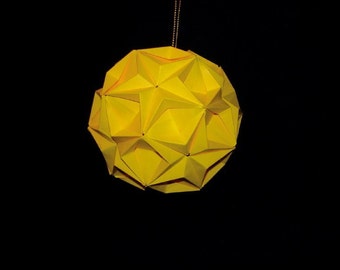 Yellow Origami Ball